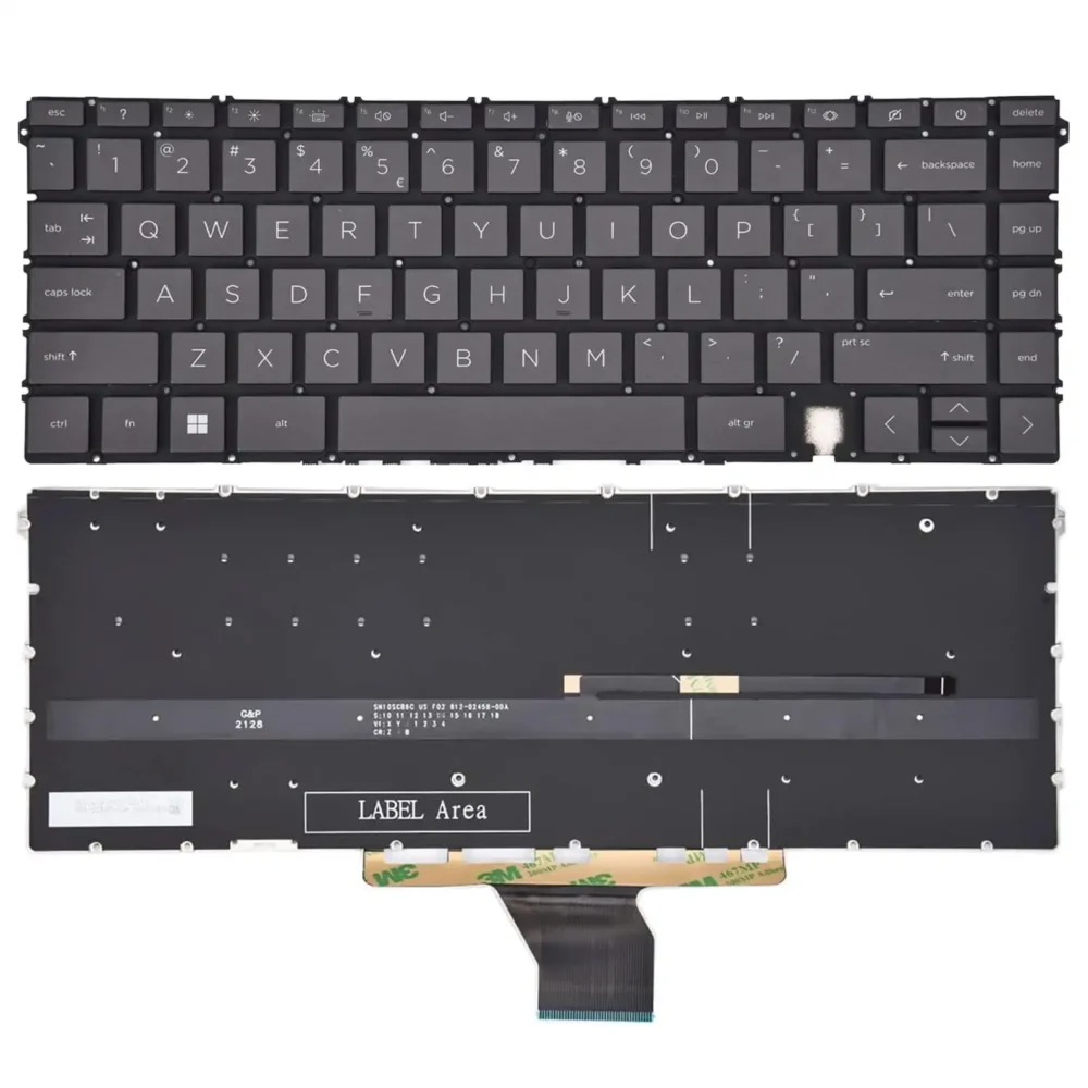 Keyboard HP Envy X360 15-EU US Brownish Black Without Frame & With Backlit - Image 3