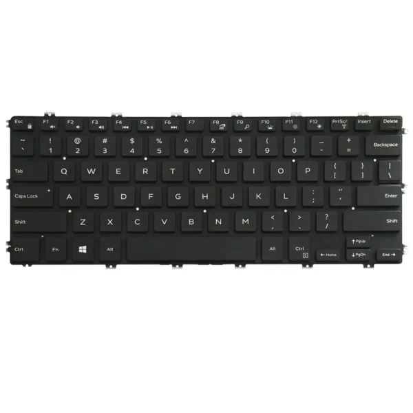 Keyboard Dell Inspiron 5480 US Black Without Frame & Backlit