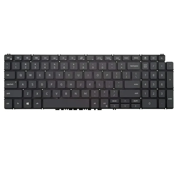 Keyboard Dell Inspiron 5593 US Black Without Frame & Backlit