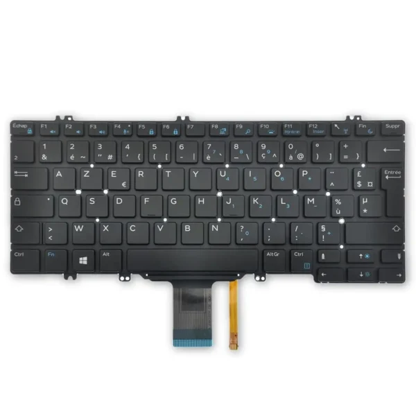 Keyboard Dell Latitude E7280 UK Black Without Frame & With Backlit
