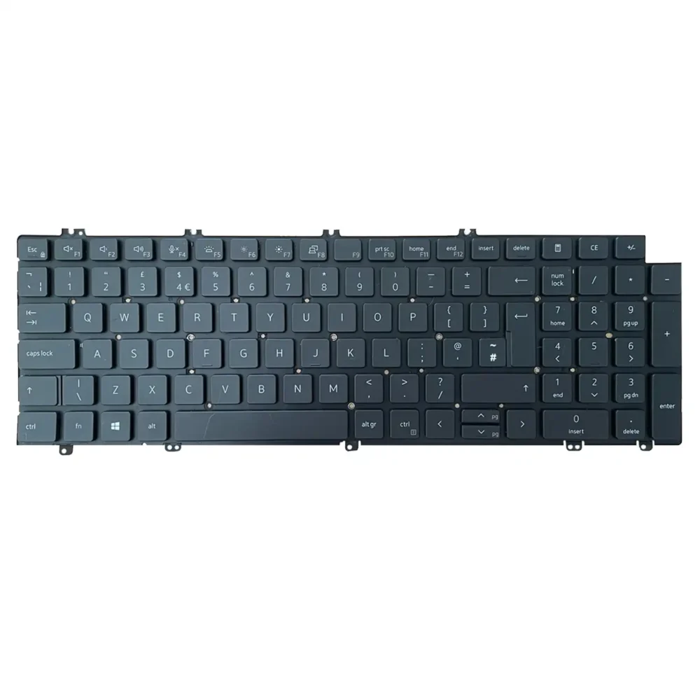 Keyboard Dell Latitude 5520 UK Black Without Frame & With Backlit