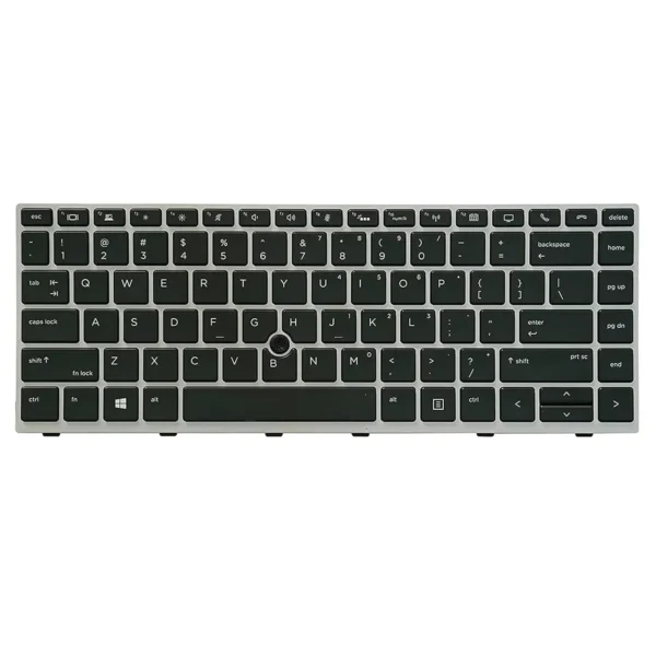 Keyboard HP EliteBook 840 G5 US Silver Frame With Pointer & Backlit