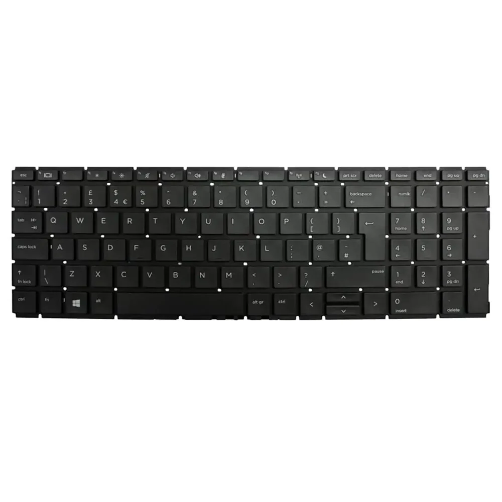 Keyboard HP ProBook 450 G6 UK Black Without Frame & With Backlit