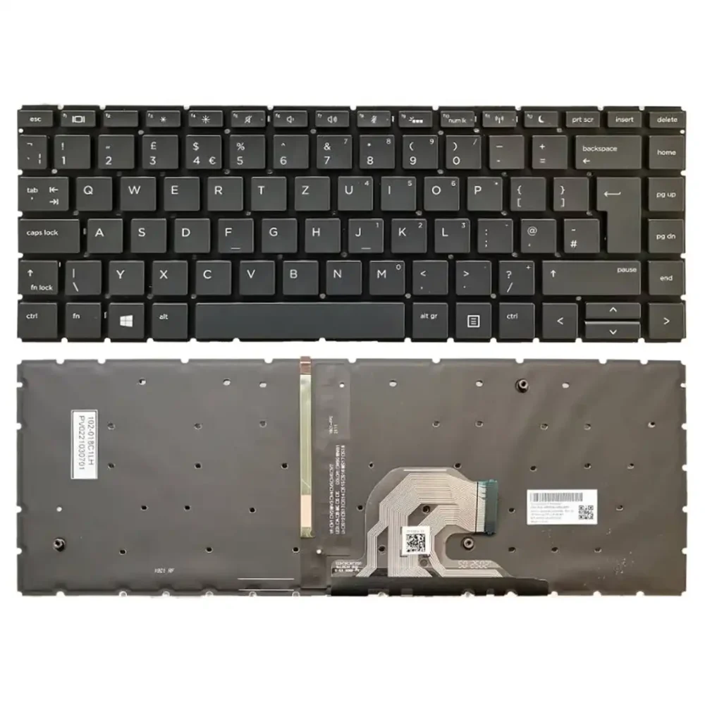 Keyboard HP ProBook 440 G7 UK Black Without Frame & With Backlit - Image 3