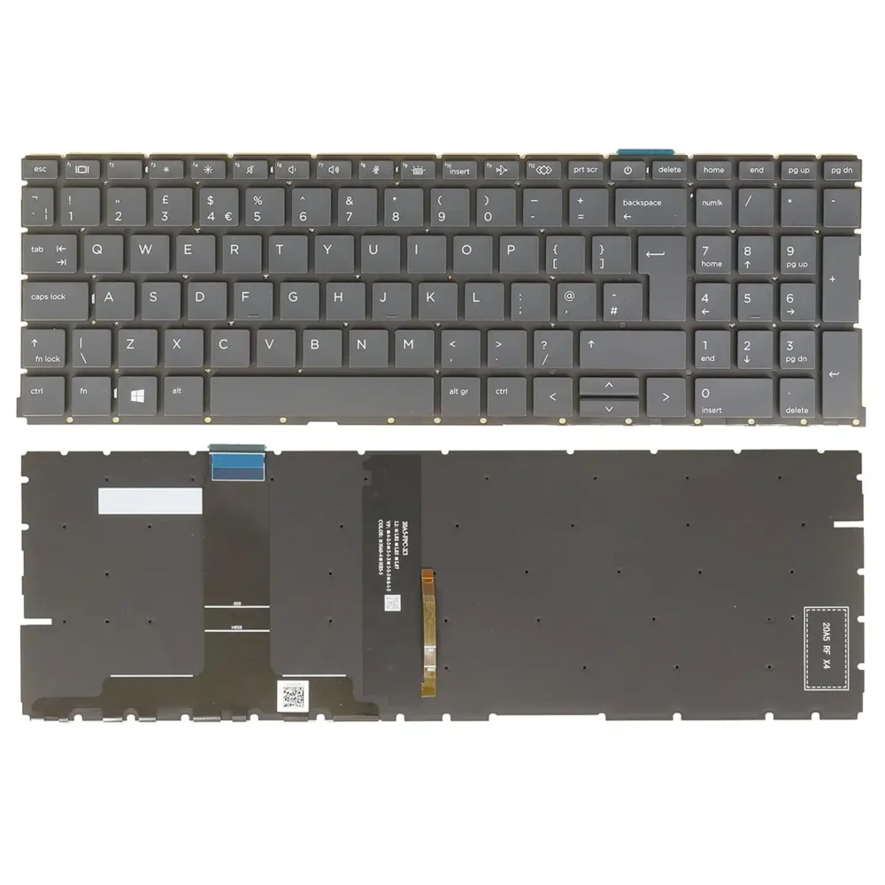 Keyboard HP ProBook 450 G8 UK Black Without Frame & With Backlit - Image 3