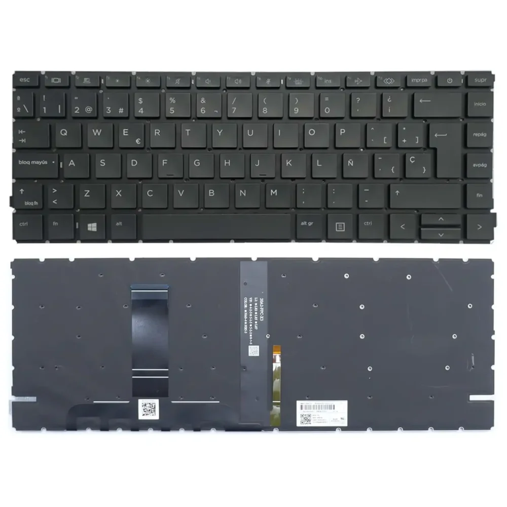Keyboard HP ProBook 440 G8 UK Black Without Frame & With Backlit - Image 3