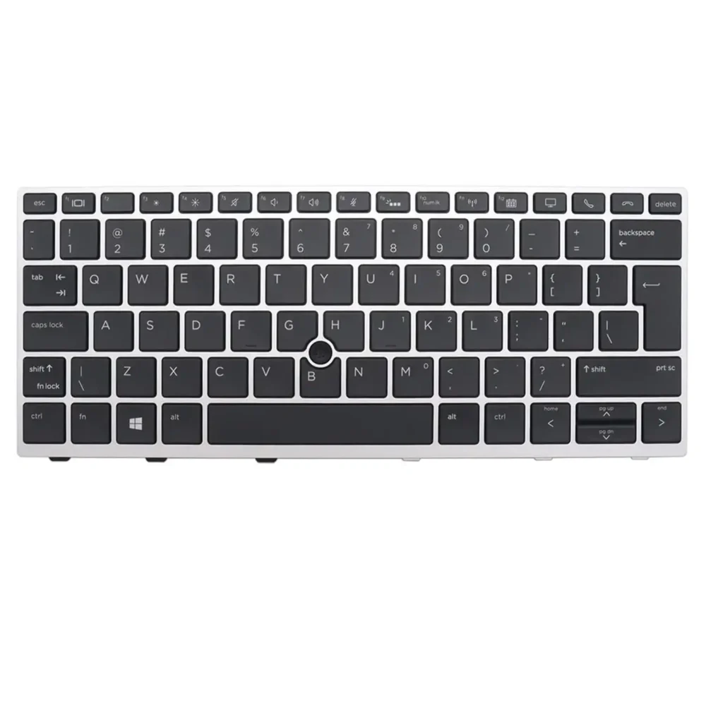 Keyboard HP EliteBook 830 G5 UK Silver Frame With Pointer & Backlit