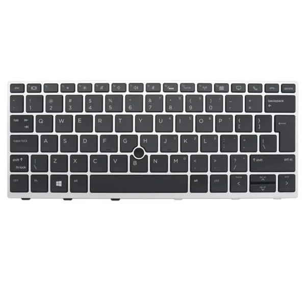 Keyboard HP EliteBook 830 G5 UK Silver Frame With Pointer & Backlit