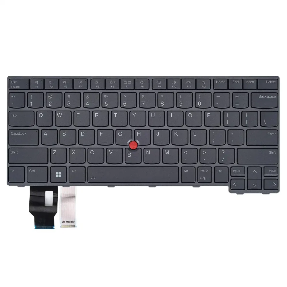 Keyboard Lenovo ThinkPad T14 3rd Gen US Black Frame With Pointer & Backlit