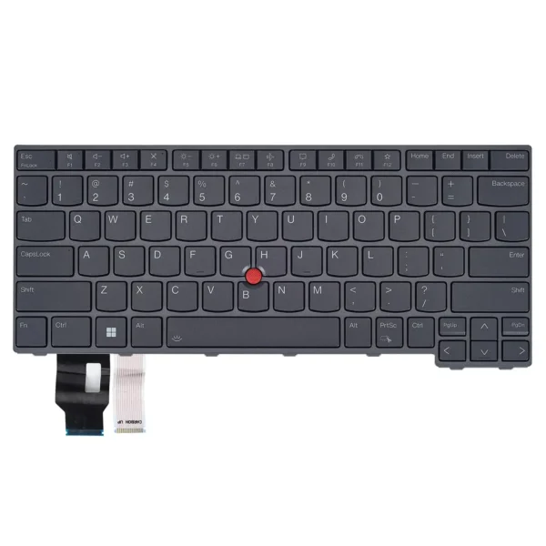 Keyboard Lenovo ThinkPad T14 3rd Gen US Black Frame With Pointer & Backlit