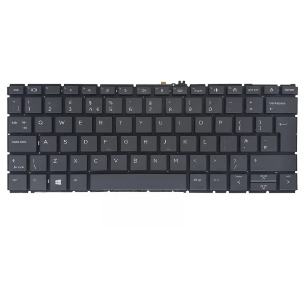 Keyboard HP EliteBook 830 G7 UK Black Without Frame & With Backlit
