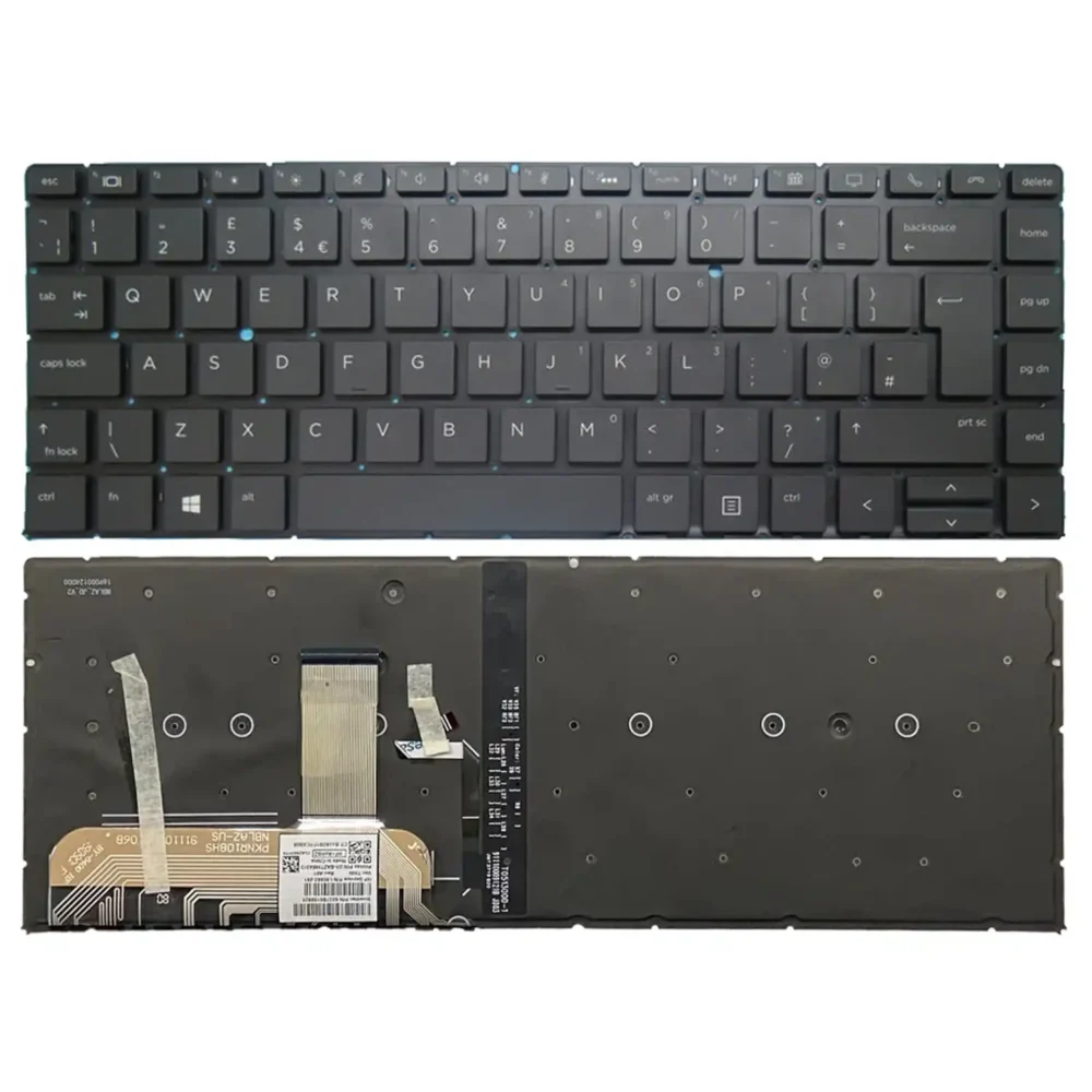 Keyboard HP EliteBook 1040 G4 US Black Without Frame & With Backlit - Image 3