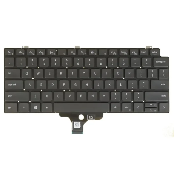 Keyboard Dell Latitude 7310 US Black Without Frame & With Backlit