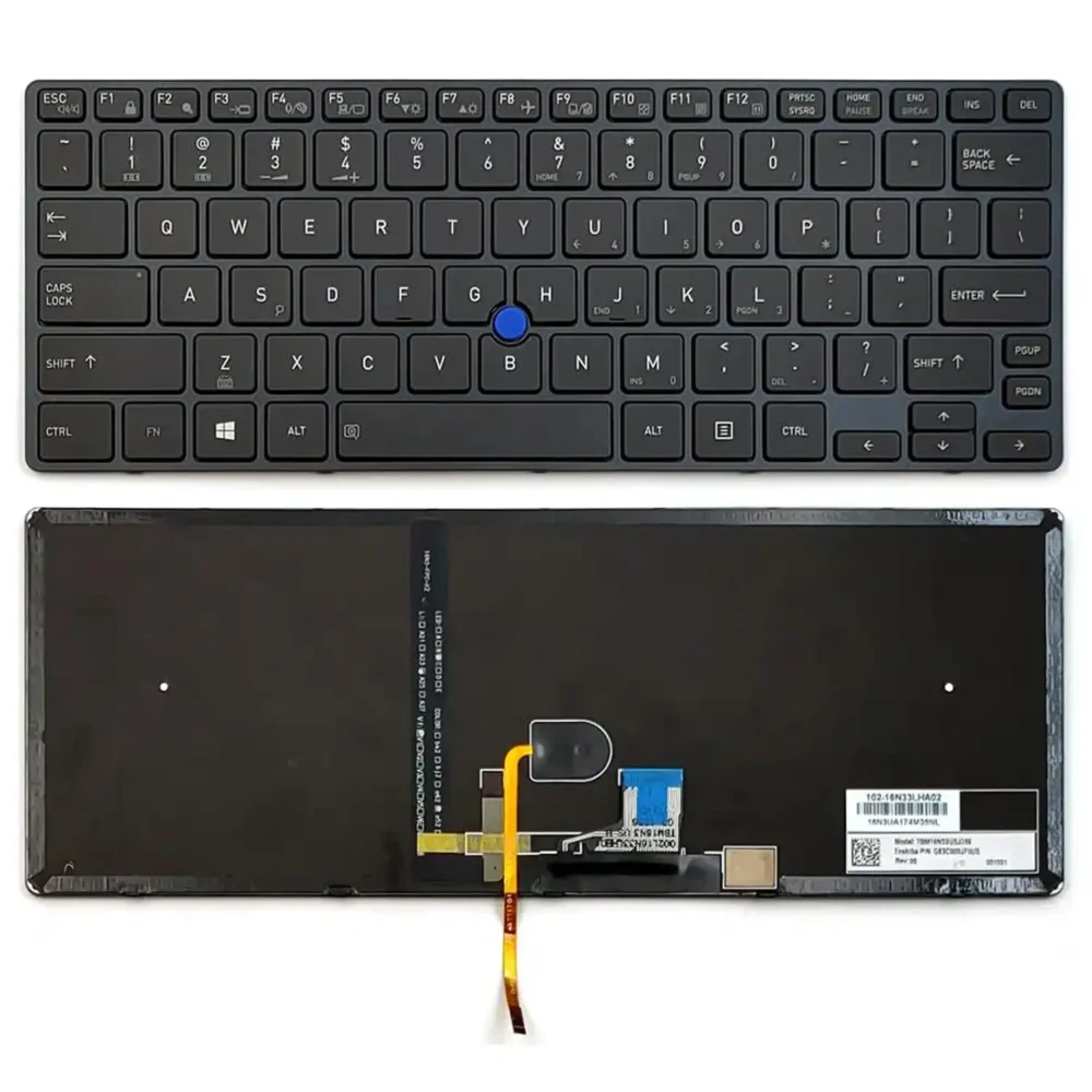 Keyboard Toshiba Portege X30-D US Black Frame With Pointer - Image 3