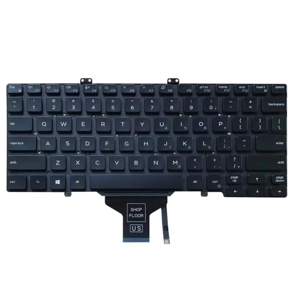 Keyboard Dell Latitude 5400 US Black Without Frame Pointer & Click Button With Backlit