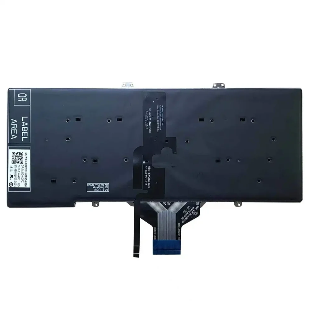 Keyboard Dell Latitude 5400 US Black Without Frame Pointer & Click Button With Backlit - Image 2