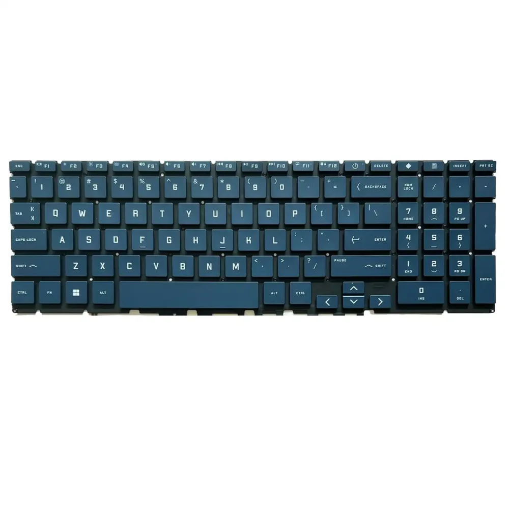 Keyboard HP Victus 15-FA US Royal Blue Without Frame & With Backlit