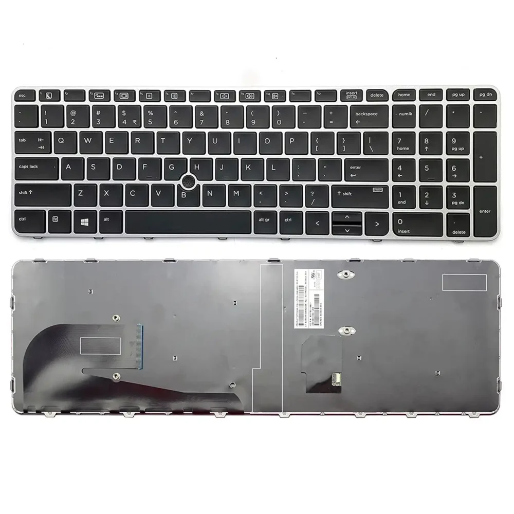 Keyboard HP EliteBook 850 G4 US Black Frame With Pointer - Image 3