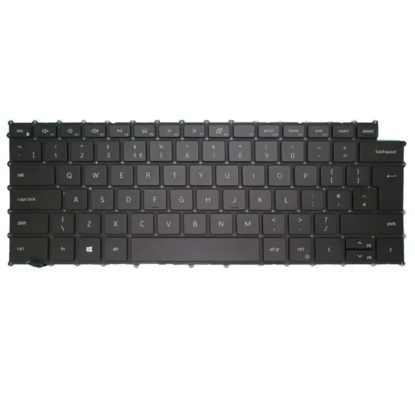 Keyboard Dell XPS 15 9500 UK Black Without Frame & With Backlit