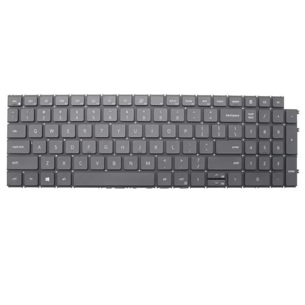 Keyboard Dell Inspiron 15 3511 US Black Without Frame & With Backlit