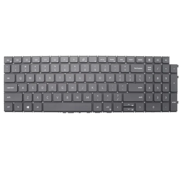 Keyboard Dell Inspiron 15 3511 US Black Without Frame & Backlit