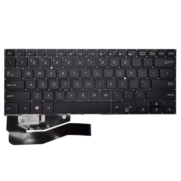 Keyboard ASUS VivoBook TP410U US Black Without Frame & With Backlit