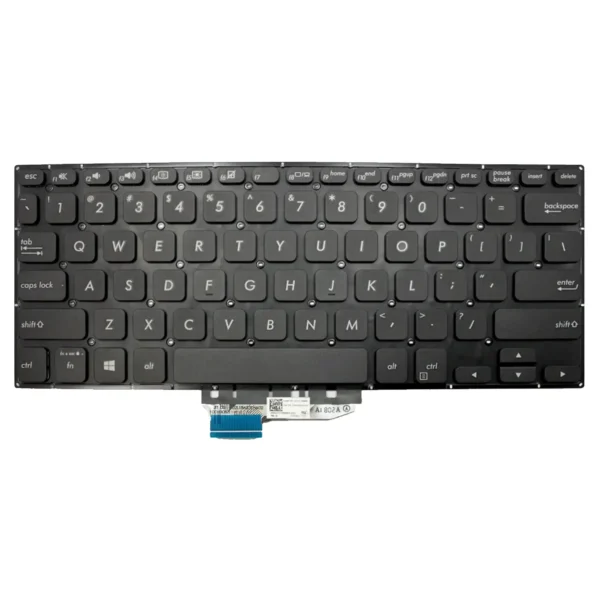 Keyboard ASUS VivoBook Flip TP412F US Black Without Frame & With Backlit