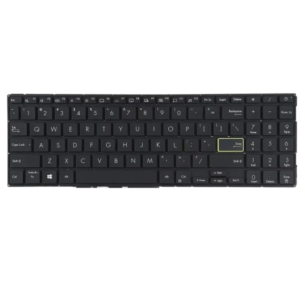 Keyboard ASUS VivoBook X513 US Black Without Frame & With Backlit