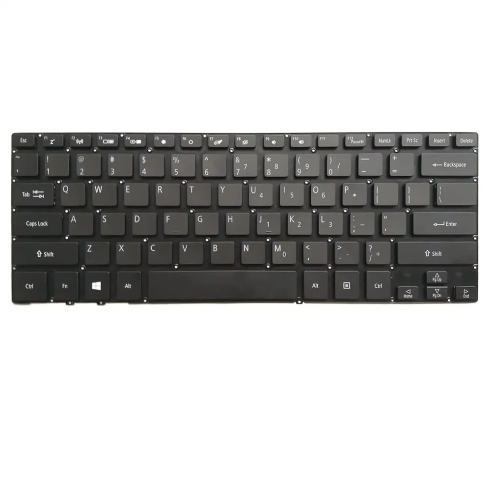 Keyboard Acer Spin 7 SP714-51 US Black Without Frame Power Switch & Backlit