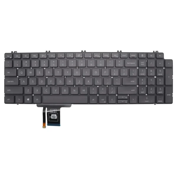 Keyboard Dell Precision 7750 US Black Without Frame & Pointer With Backlit