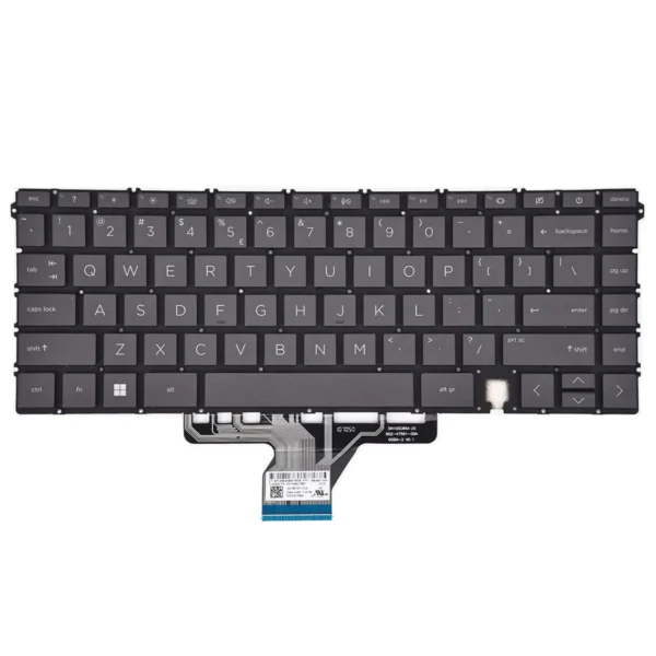 Keyboard HP Envy X360 2-in-1 14-ES US Gray Without Frame & With Backlit