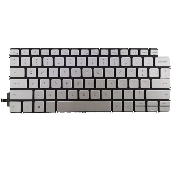 Keyboard Dell Inspiron 13 7391 US Silver Without Frame & With Backlit