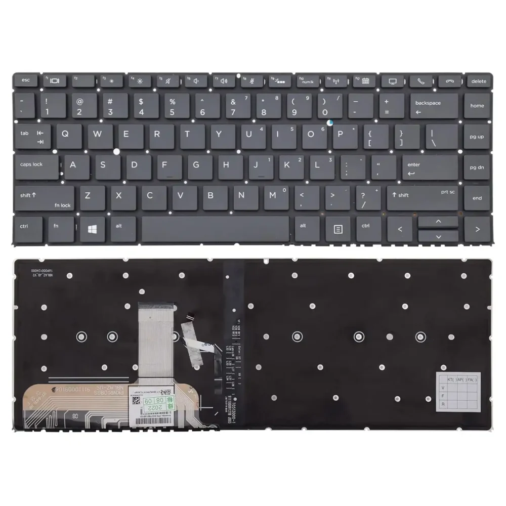 Keyboard HP EliteBook 1040 G9 US Black Without Frame & With Backlit - Image 3