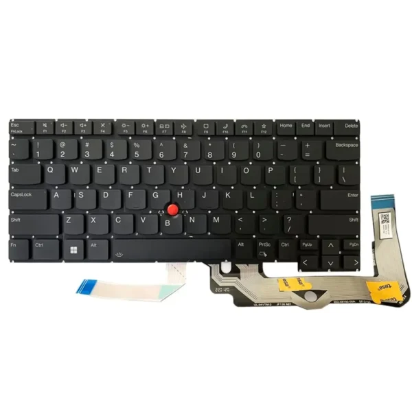 Keyboard Lenovo ThinkPad T14s 3rd Gen US Black Without Frame With Pointer & Backlit