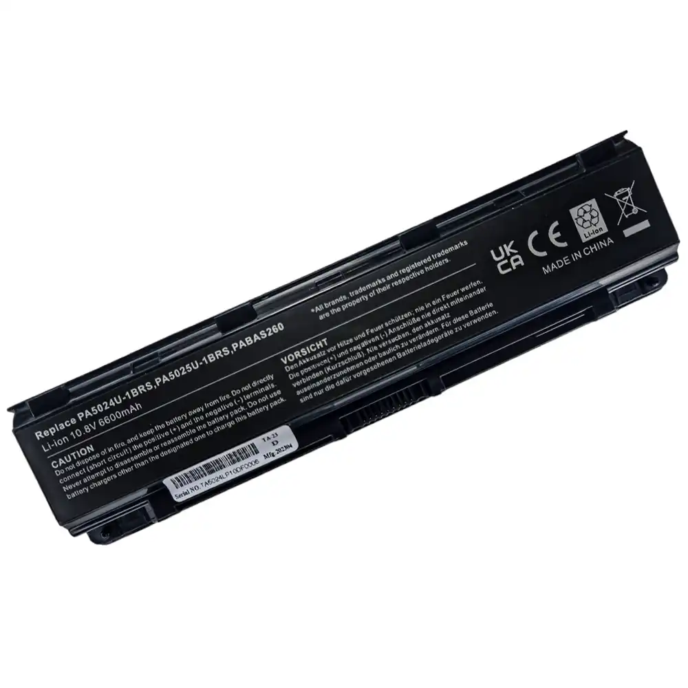 Battery Toshiba Satellite PA5024 9-Cell 6600mAh